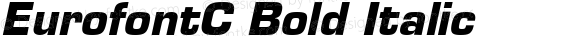EurofontC Bold Italic