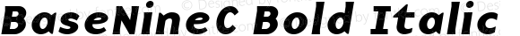 BaseNineC Bold Italic