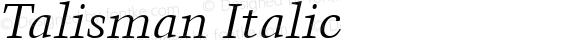 Talisman Italic