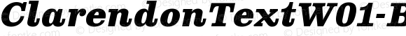 Clarendon Text W01 Bold Italic