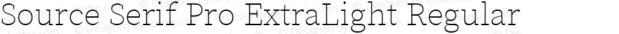 Source Serif Pro ExtraLight Regular