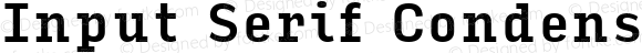 Input Serif Condensed Medium
