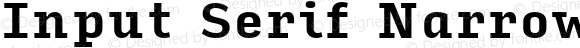 Input Serif Narrow Bold