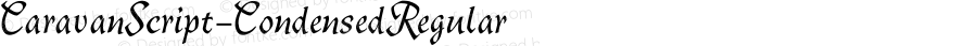 Caravan Script Condensed Regular