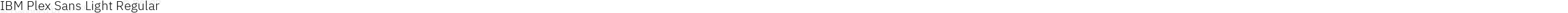IBM Plex Sans Light