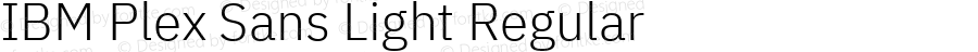 IBM Plex Sans Light Regular