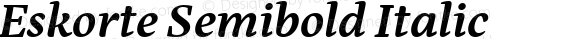 Eskorte Semibold Italic