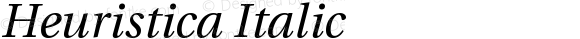 Heuristica Italic