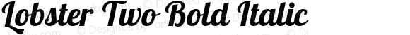 Lobster Two Bold Italic