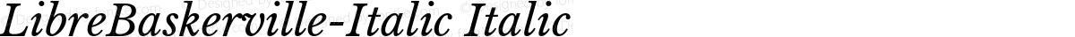 LibreBaskerville-Italic Italic