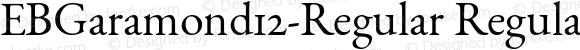 EBGaramond12-Regular Regular