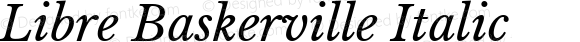 Libre Baskerville Italic