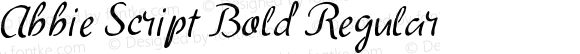 Abbie Script Bold Regular