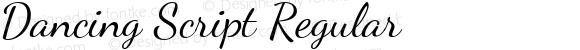 Dancing Script Regular Version 1.002