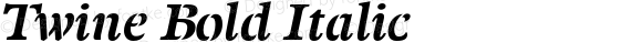 Twine Bold Italic