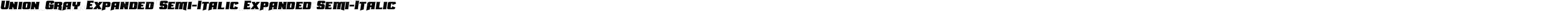 Union Gray Expanded Semi-Italic Expanded Semi-Italic