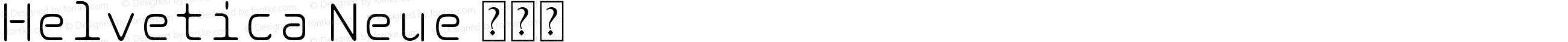 Helvetica Neue UltraLight