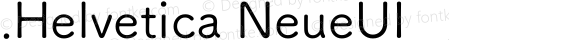 .Helvetica NeueUI 斜体