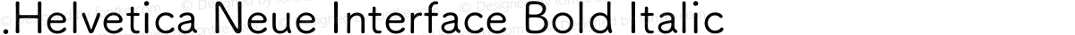 .Helvetica Neue Interface Bold Italic