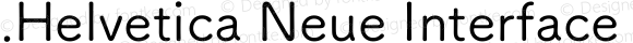 .Helvetica Neue Interface Italic