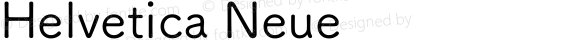 Helvetica Neue 超细斜体