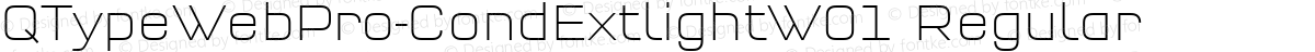 QTypeWebPro-CondExtlightW01 Regular