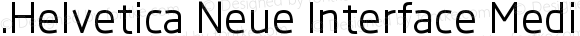 .Helvetica Neue Interface Medium Italic