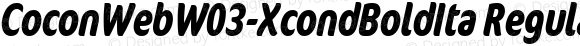 CoconWebW03-XcondBoldIta Regular