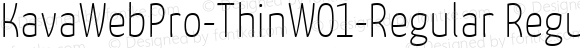 KavaWebPro-ThinW01-Regular Regular