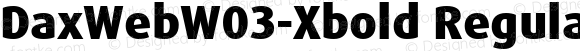 DaxWebW03-Xbold Regular