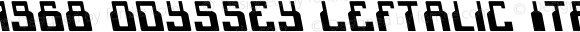 1968 Odyssey Leftalic Italic