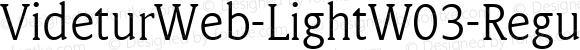 VideturWeb-LightW03-Regular Regular