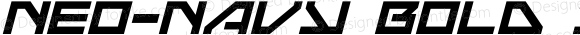 Neo-Navy Bold Italic Bold Italic Version 1.0; 2015