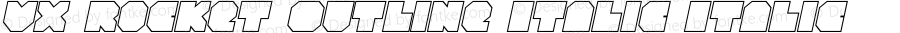 VX Rocket Outline Italic Italic Version 1.1; 2014