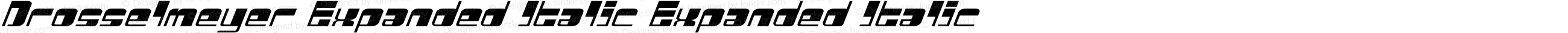 Drosselmeyer Expanded Italic Expanded Italic