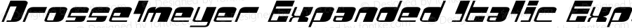 Drosselmeyer Expanded Italic Expanded Italic