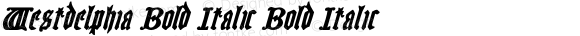 Westdelphia Bold Italic Bold Italic