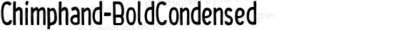 ☞Chimphand-BoldCondensed