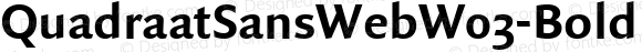QuadraatSansWebW03-Bold Regular