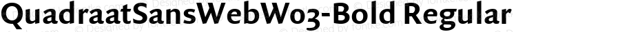 QuadraatSansWeb W03 Bold