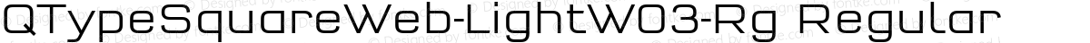 QTypeSquareWeb-LightW03-Rg Regular