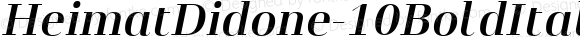 ☞Heimat Didone 10 Bold Italic