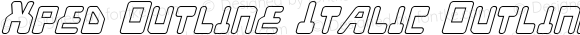 Xped Outline Italic Outline Italic