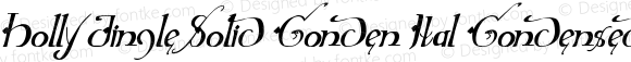 Holly Jingle Solid Conden Ital Condensed Italic Version 1.0; 2015