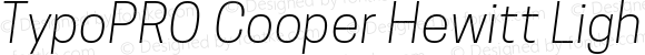 TypoPRO Cooper Hewitt