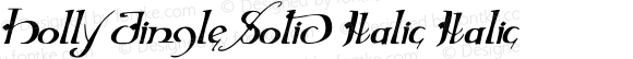 Holly Jingle Solid Italic Italic Version 1.0; 2015