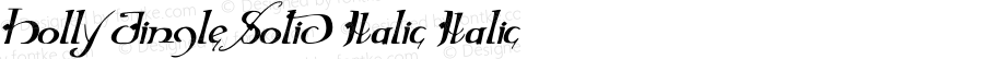 Holly Jingle Solid Italic Italic Version 1.0; 2015