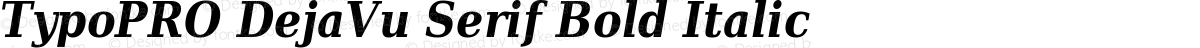 TypoPRO DejaVu Serif Bold Italic