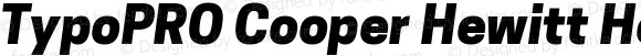 TypoPRO Cooper Hewitt Heavy Italic