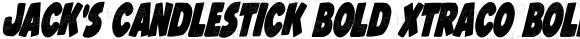 Jack's Candlestick Bold XtraCo Bold Extra-condensed